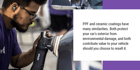 How Are PPF and Ceramic Coatings Similar?