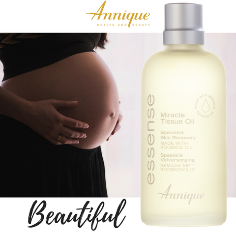 Pregnant woman and Essense Miracle Tissue Oil