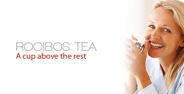 Woman drinking Rooibos tea