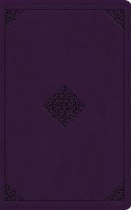 ESV Thinline Bible, Soft Leather-like, Purple with Ornament Design
