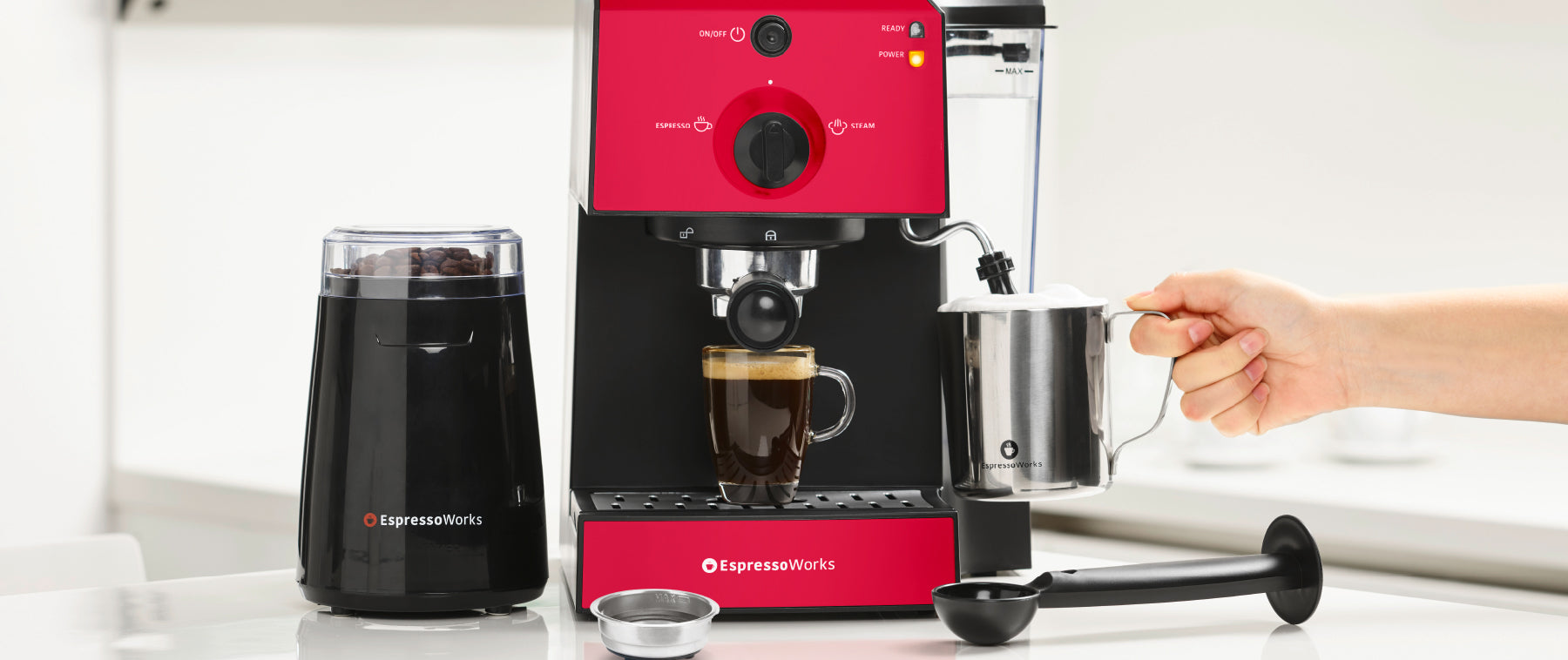 7-Piece EspressoWorks All-In-One Set - EspressoWorks Holiday Gift Guide for Coffee Lovers