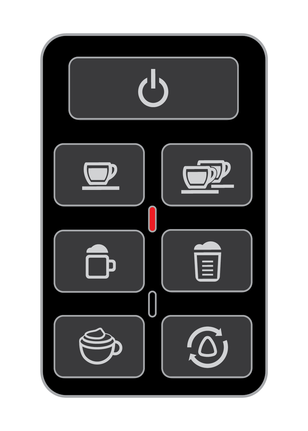 A solid Red Indicator Light means the machine is plugged into a socket of incorrect voltage - EspressoWorks 19-bar Espresso Machine