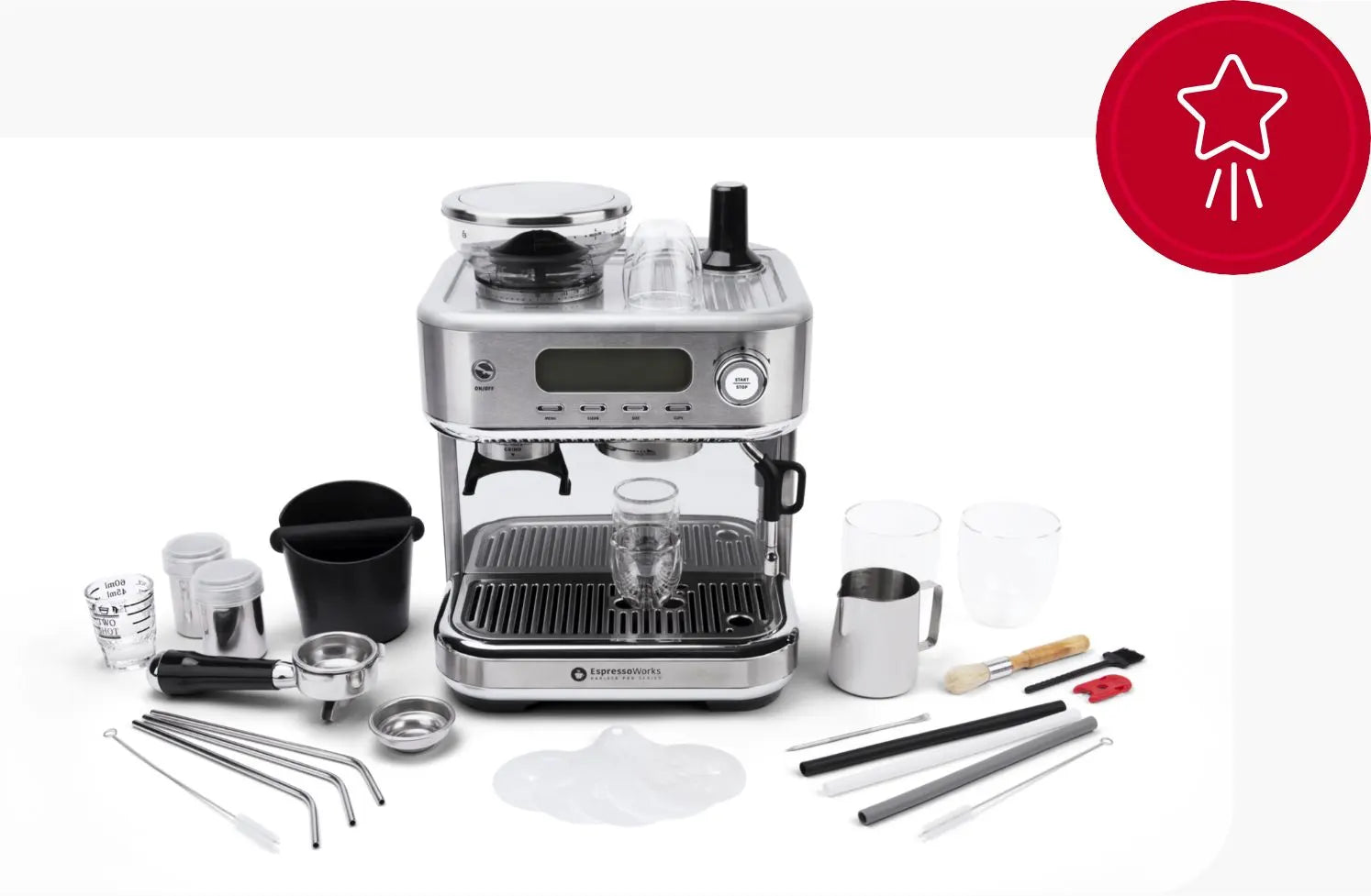 EspressoWorks All-In-One Espresso Machine Set – Be a Barista at Home