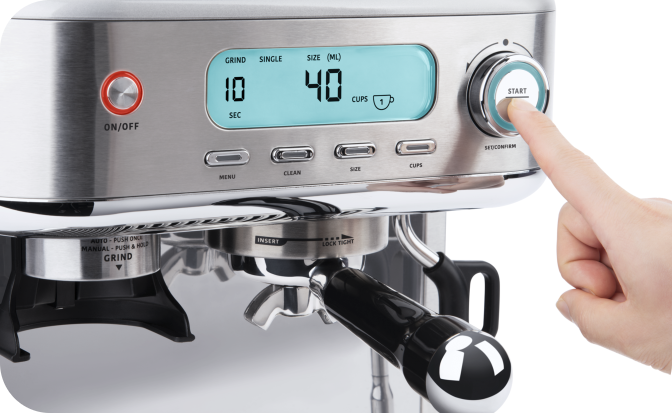 EspressoWorks Barista Pro Series - Máquina de café expreso con molinillo,  vaporizador y pantalla LCD, lista para usar en 60 segundos, 15 bares