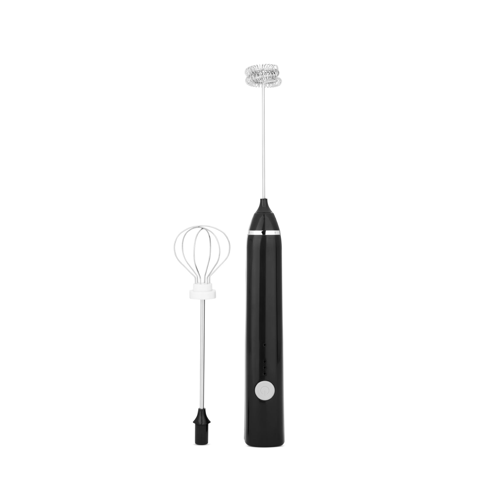 1pc White/black Electric Whisk & Milk Frother, Portable Design 80g, Battery-powered  (2x5# Batteries), Suitable For Coffee, Cream, And Various Foods