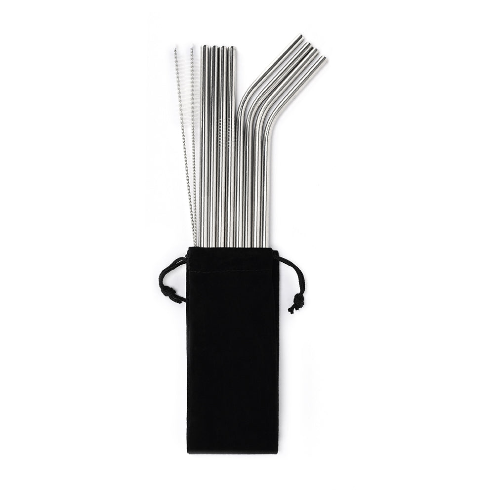 LIVAIA Reusable Straws with Case: 8 Stainless Steel Straws & Brush, One  Size - Fry's Food Stores