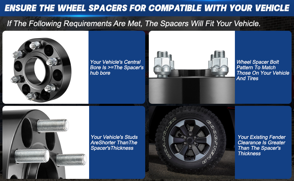 Wheel Spacers for 2019-2022 Dodge Ram 1500 4PCS