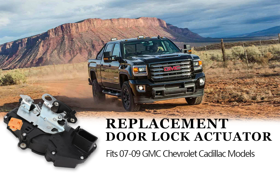 Door Lock Actuator for 2007-2009 Chevy Silverado Tahoe Suburban Avalanche  GMC Sierra Yukon Cadillac Escalade 25876382, 25876385, 25876386, 25863021,  931-303 Flashark