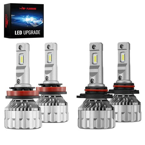 S6 H11 9005 70W 6500K 20000LM White IP67 LED Headlight Bulbs 2 Pairs