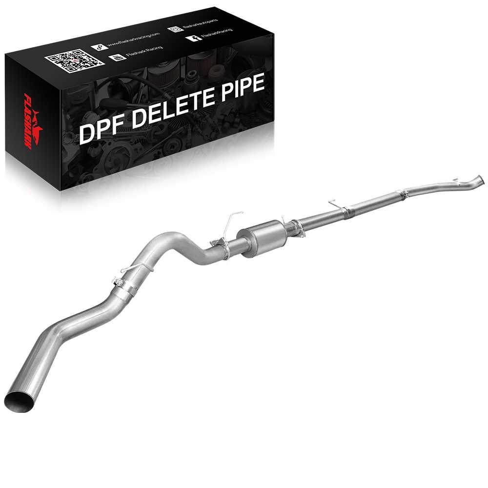 4 Inches 2007-2009 Dodge Ram 6.7 Cummins DPF Delete Exhaust System w/Muffler
