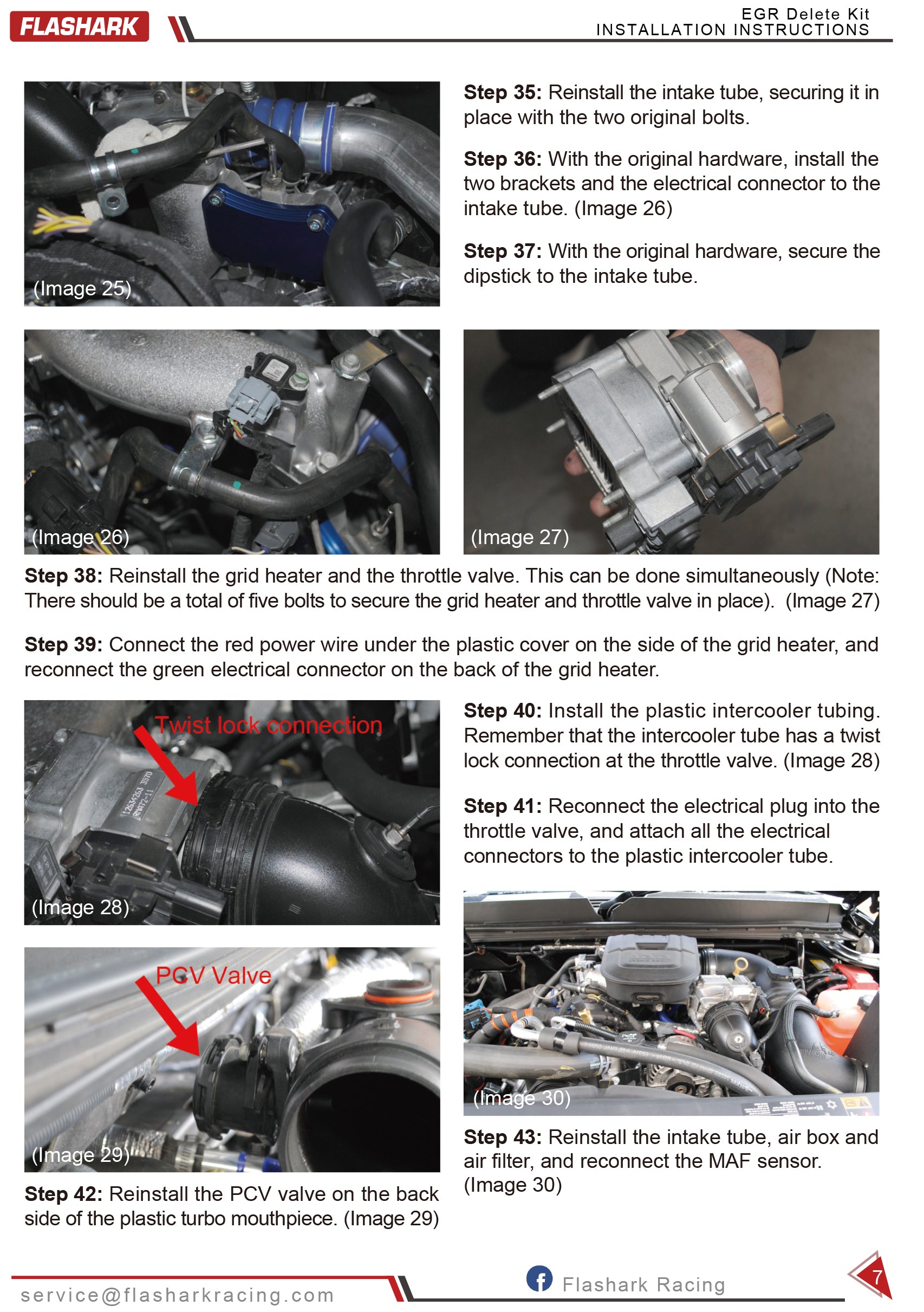 FLASHARK 2011-2015 GMC Chevy 6.6L Duramax EGR Valve Cooler Delete Kit