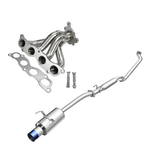 2002-2006 Acura RSX Exhaust Header/Catback Exhaust All-In-One Kit - Flashark - Acura Rsx Exhaust