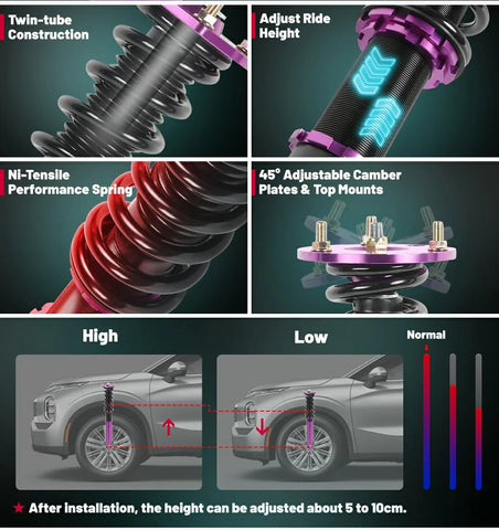 Coilover Shock Absorbers Struts