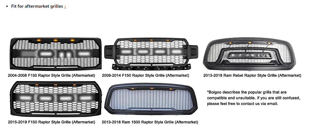 FLASHARK-Auto-Front-Grille-Lights-Fog-Light-for-2004-2019-Ford-F150-Raptor-F250-External-White-LED-Fit