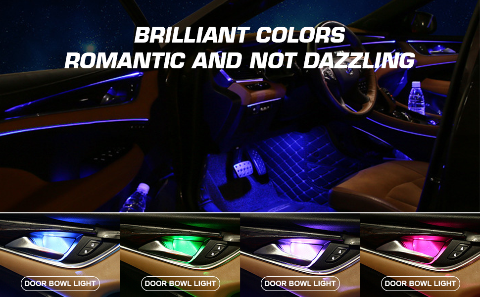 FLASHARK-New-64-color-thread-free-car-atmosphere-light-with-door-handle-light, colorful-cold-light, mobile-phone-APP-control-app-colorful