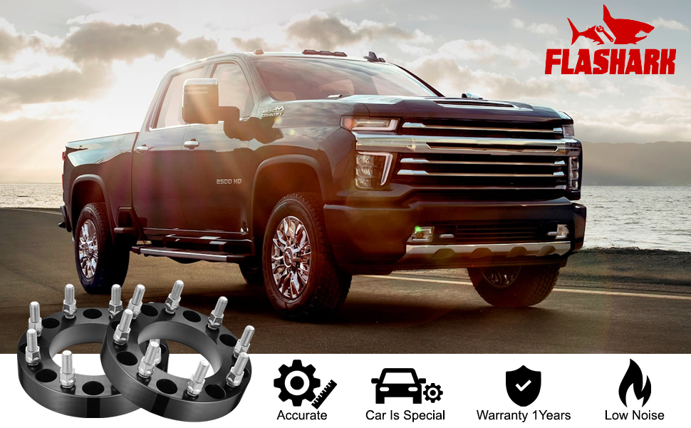 Wheel Spacers for 2011-2022 Chevy Chevrolet Silverado GMC Sierra 2500 3500 4PCS