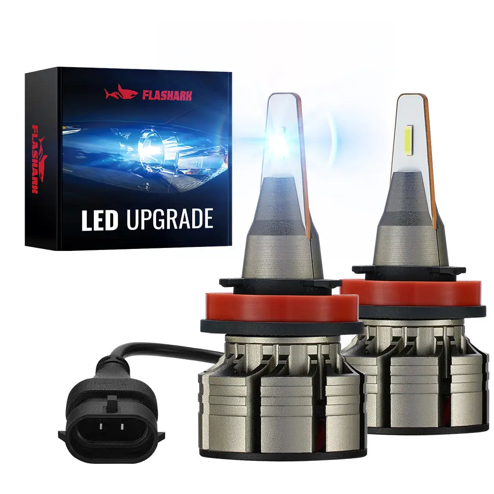 2 Pcs Vland D2S/H7/9005 LED Headlight Bulbs 6000K Super Bright