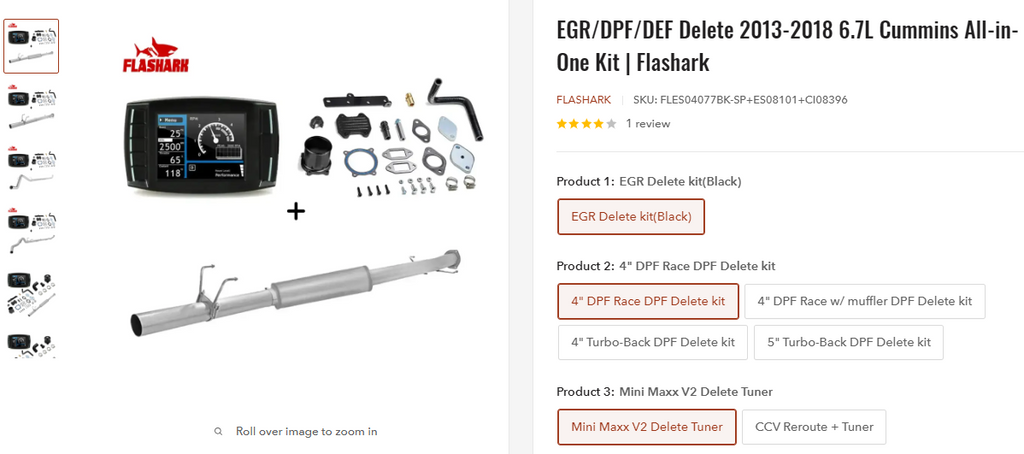 EGR/DPF/DEF Delete 2013-2018 6.7L Cummins All-in-One Kit | Flashark