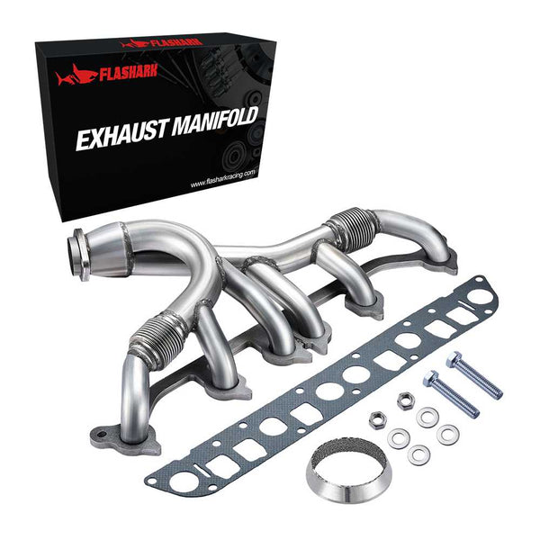 Exhaust Manifold for 91-03 Jeep 91-01 Wrangler 93-01 Cherokee 91-92 Grand  Cherokee  - Flashark