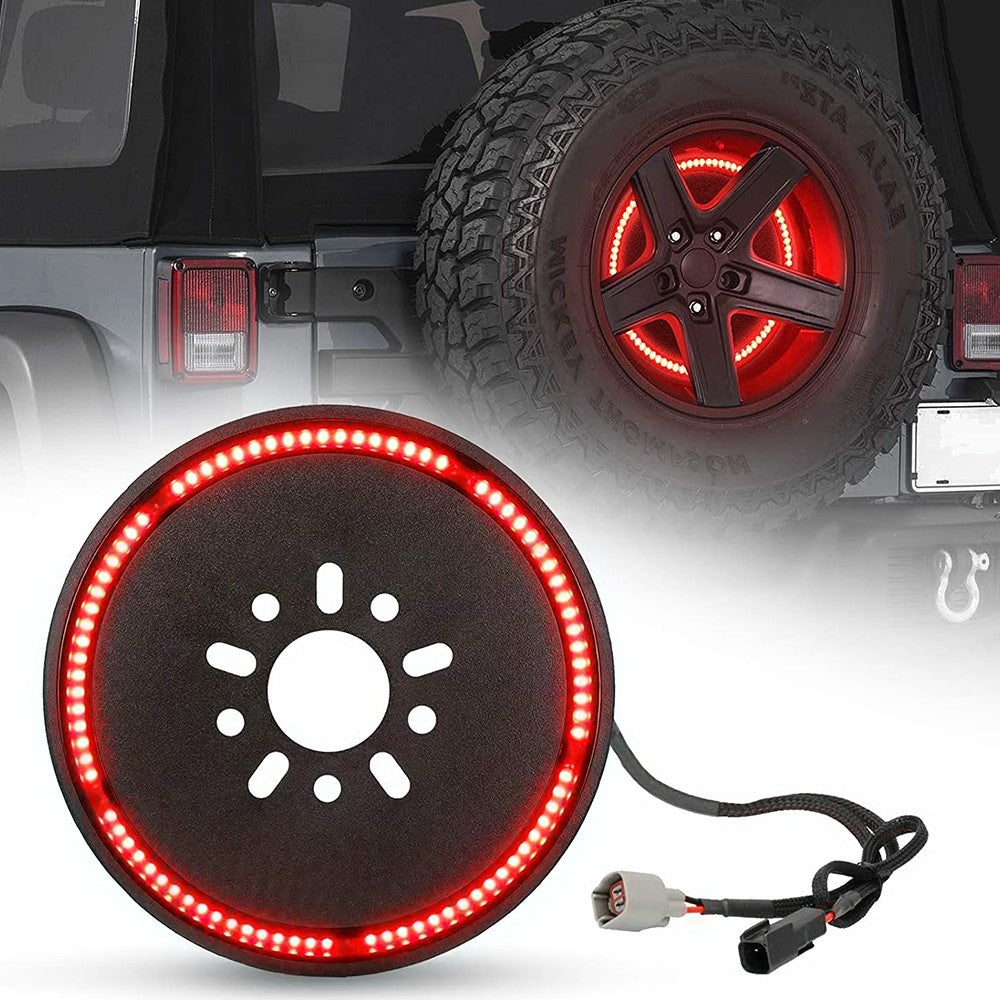 Spare Tire Brake Light Wheel Light for 1987-2020 Jeep Wrangler - Flashark