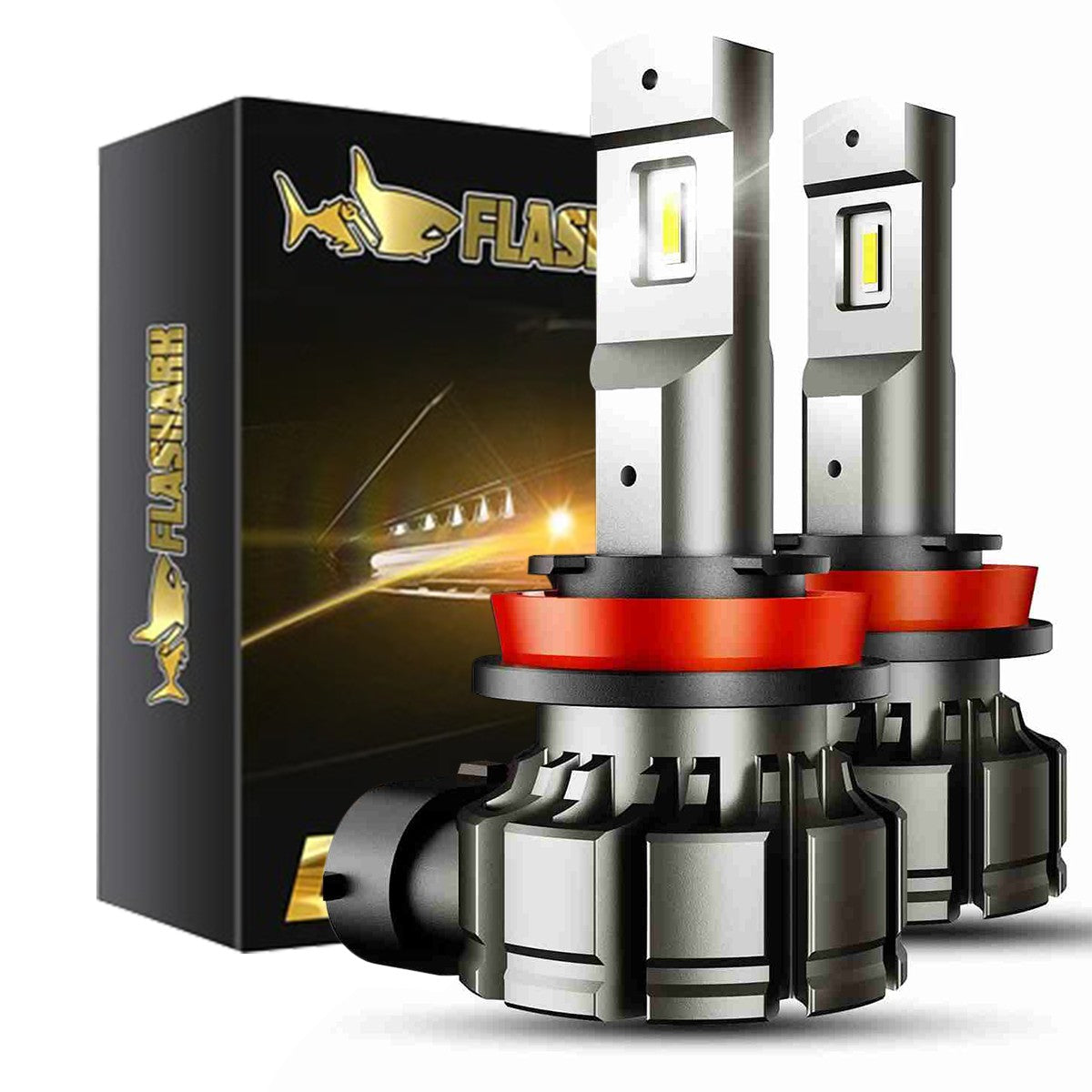 Flashark H11/H8/H9 LED Fog Light Bulbs for Cars  Trucks