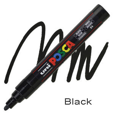 Posca Black Acrylic Paint Marker (3m Fine)
