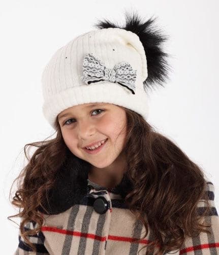 Girl Fleece Winter Pom Pom Hat