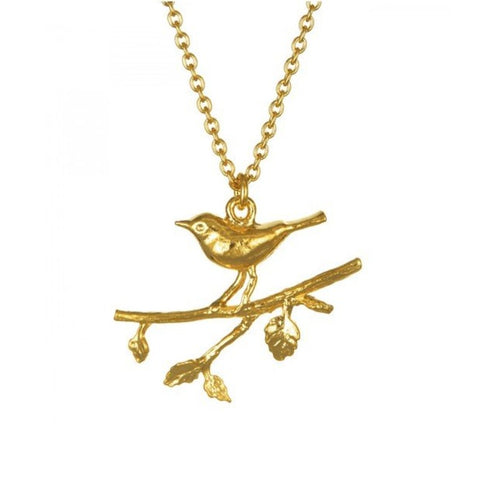 Alex Monroe Two Birds on Branch Gold Necklace - TGN3/GP – WILDE