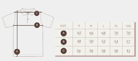the fleece milano polo shirt size chart