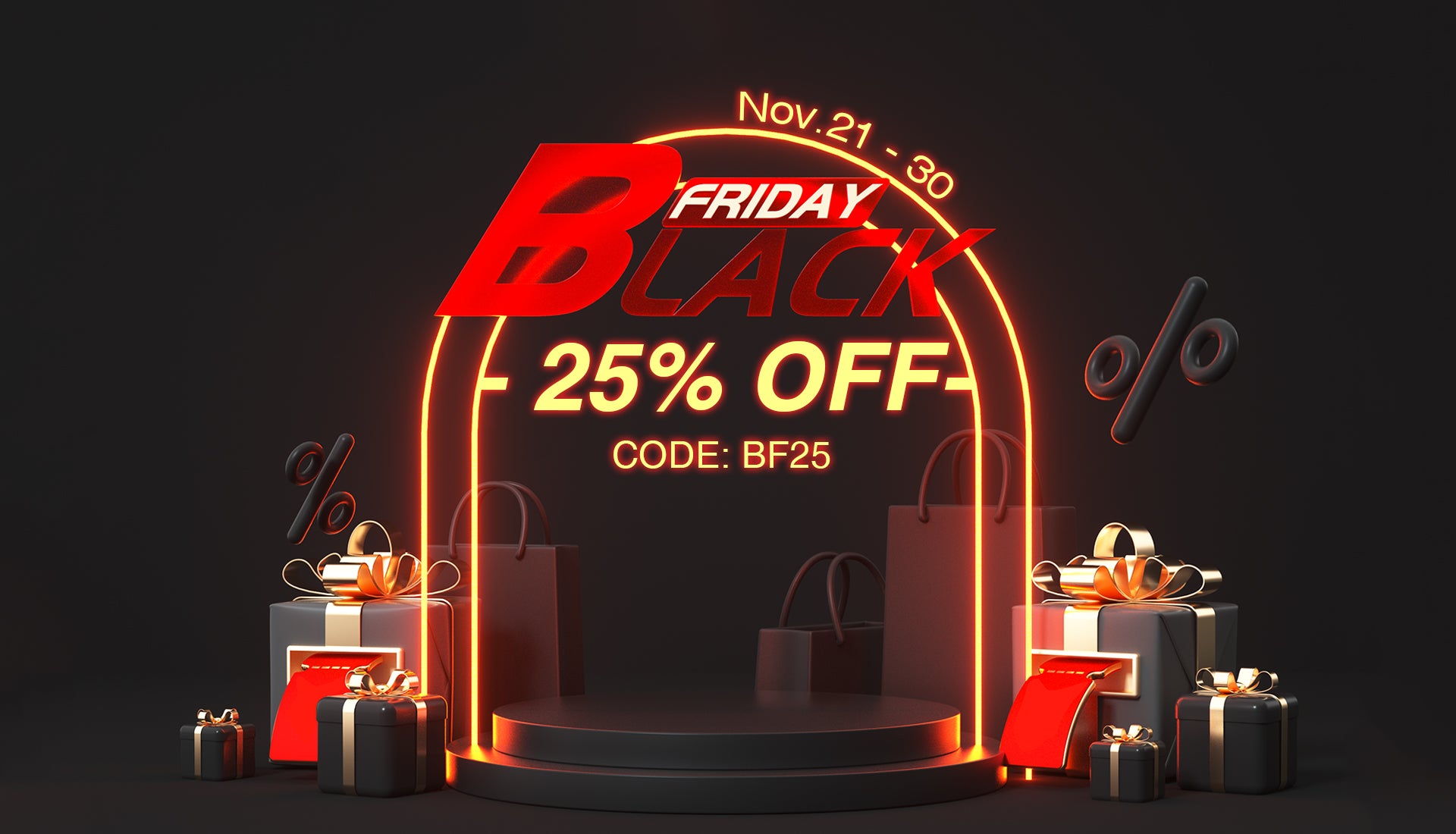 Black Friday 25% OFF