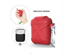 Soft Protective Case With Keychain For Apple AirPods Red