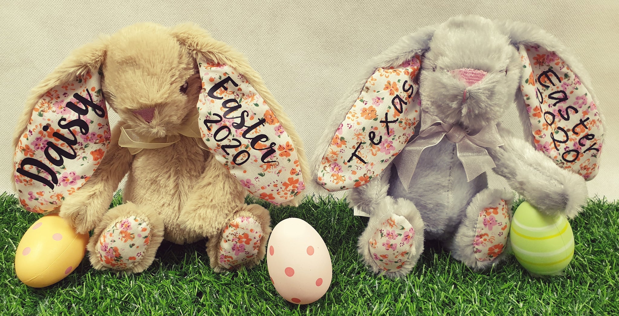 personalised easter bunny soft toy