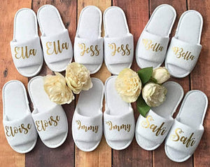 personalised disposable slippers