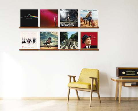 Vinyl record wall