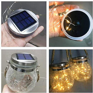 Hanging Jar Lights ( with solar panel )