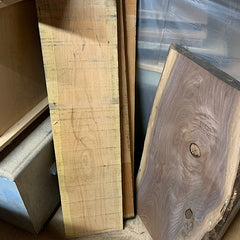 Raw boards from sawmill