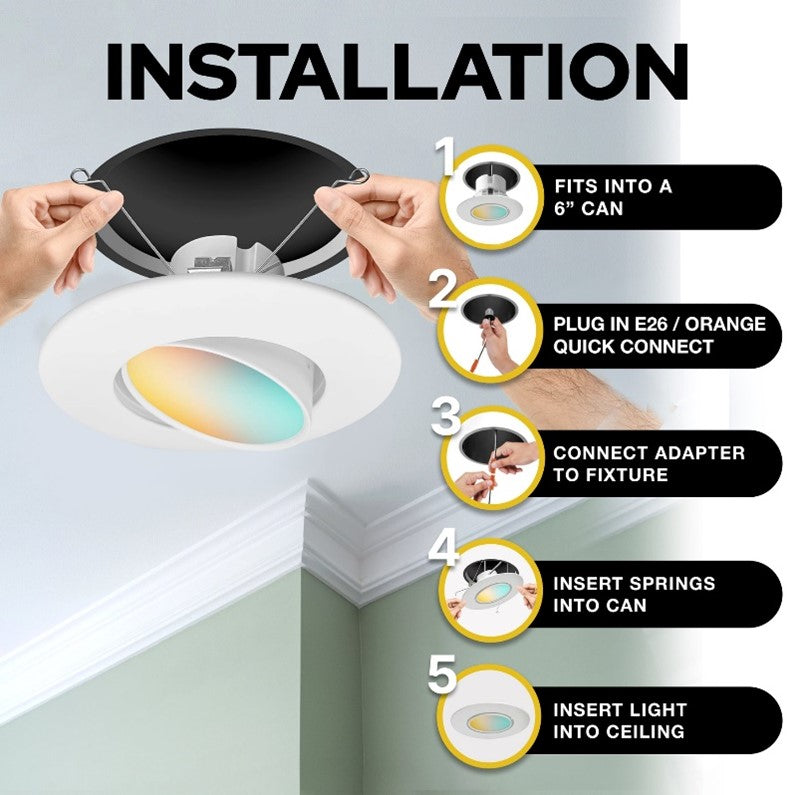 Retrofit recessed light installation