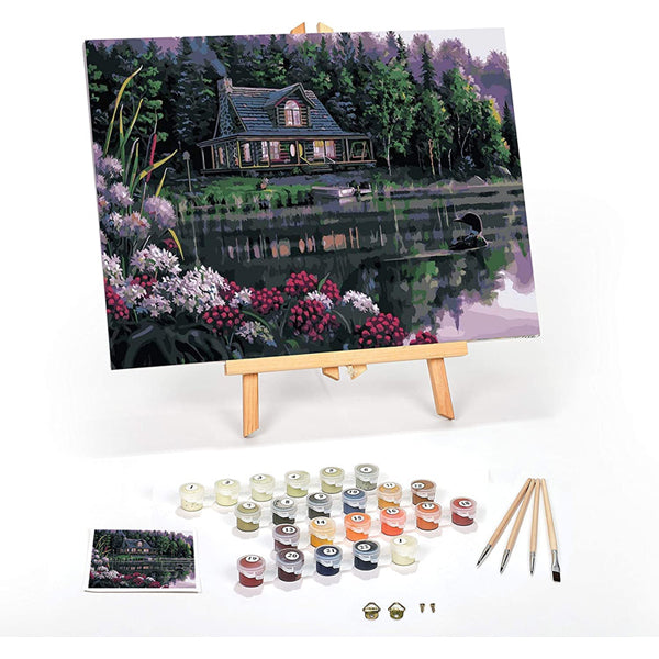 Ledg Cabin Fever Paint by Numbers for Adults Painting Kit 12