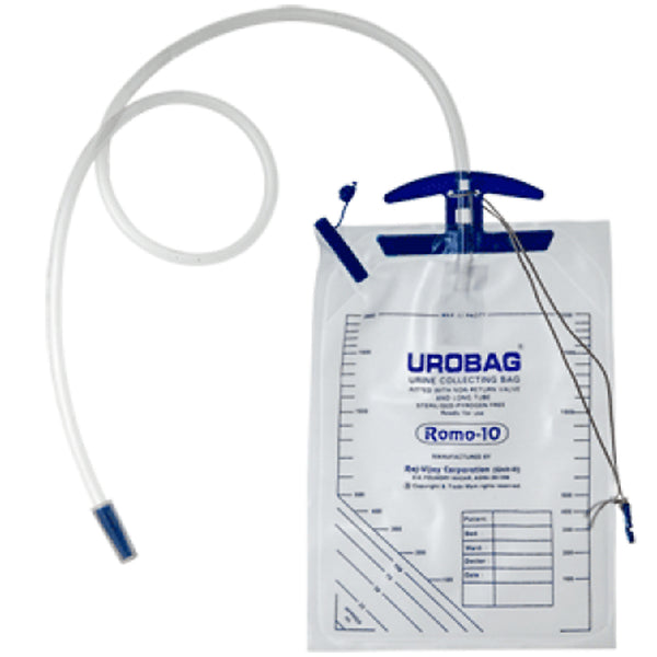 PVC Romsons Uro Bag, For Hospital, Size: 1 Litre at Rs 35/piece in Vadodara  | ID: 23021353130