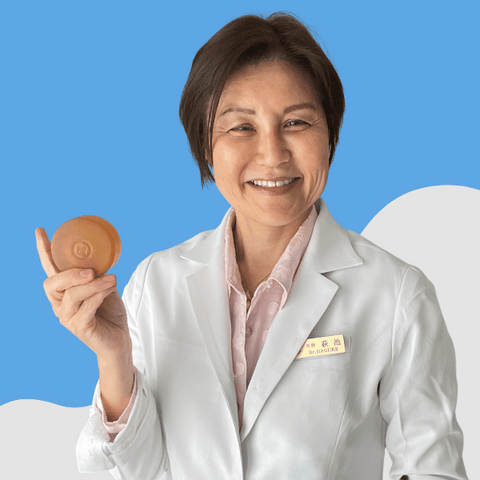 Dr Yoko. Holding Persimmon Soap