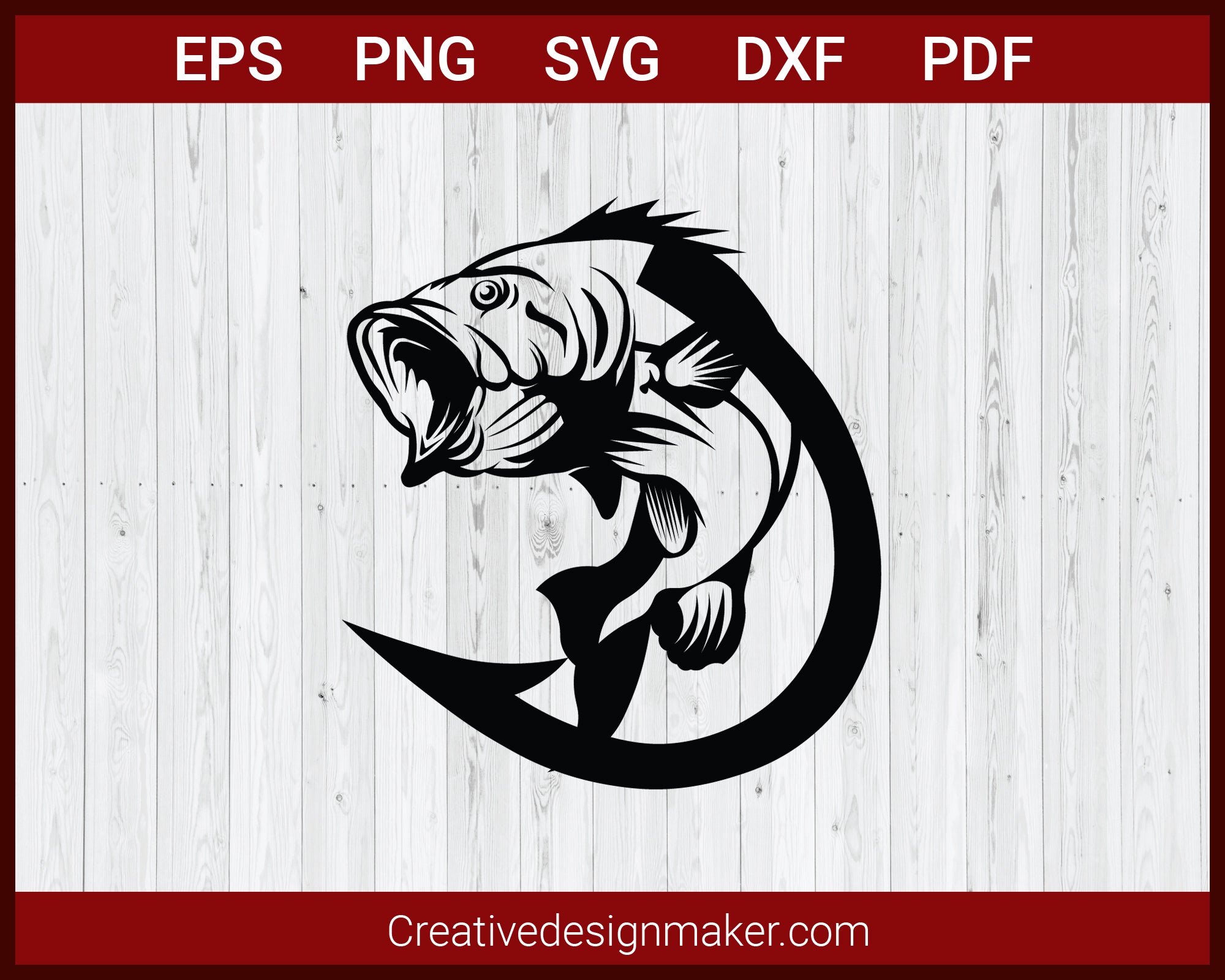 Download Fishing Hook Fish Svg Cut File For Cricut Silhouette Eps Png Creativedesignmaker