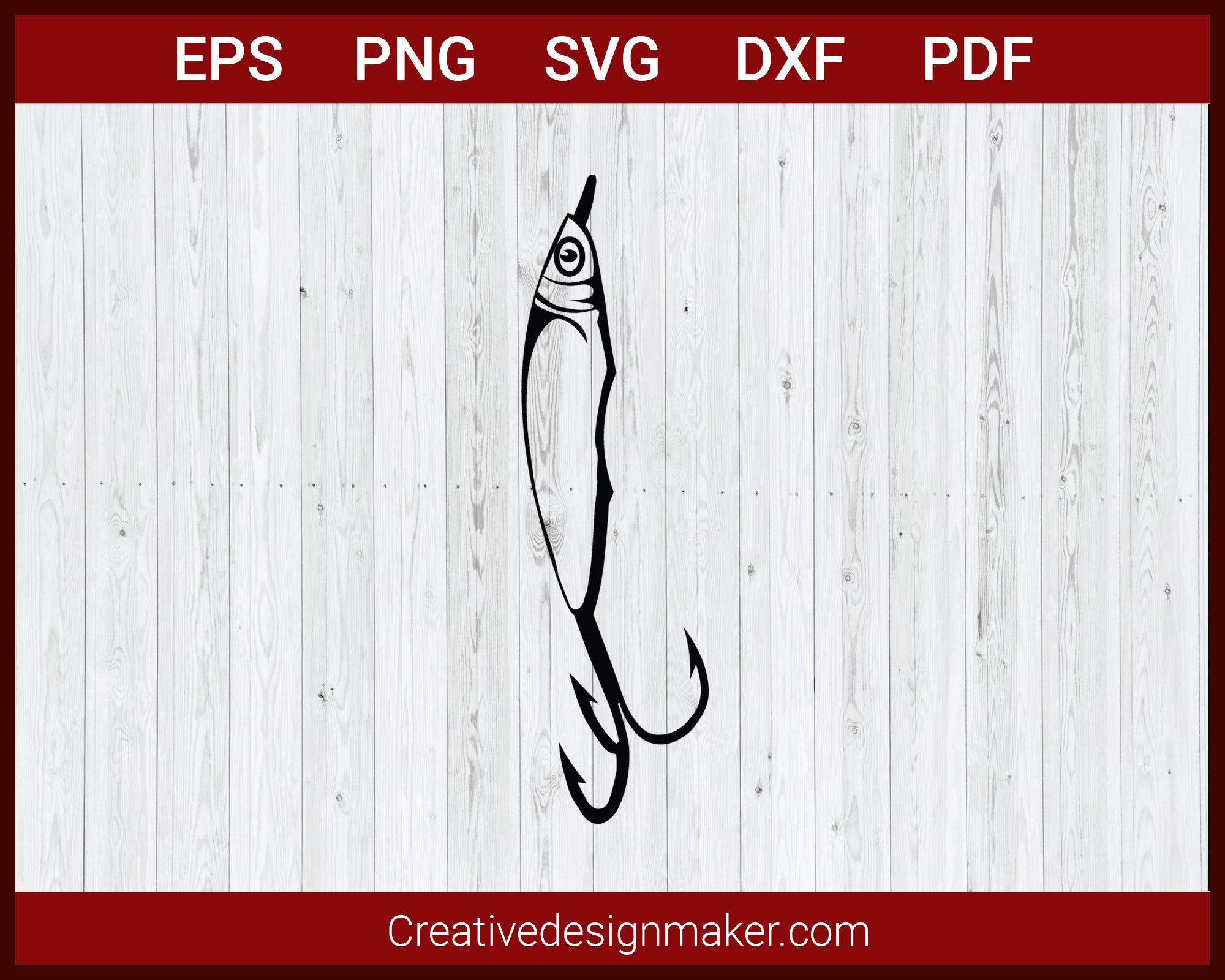 Download Treble Fishing Hook Hunting Fishing Svg Cricut Silhouette Dxf Png Creativedesignmaker