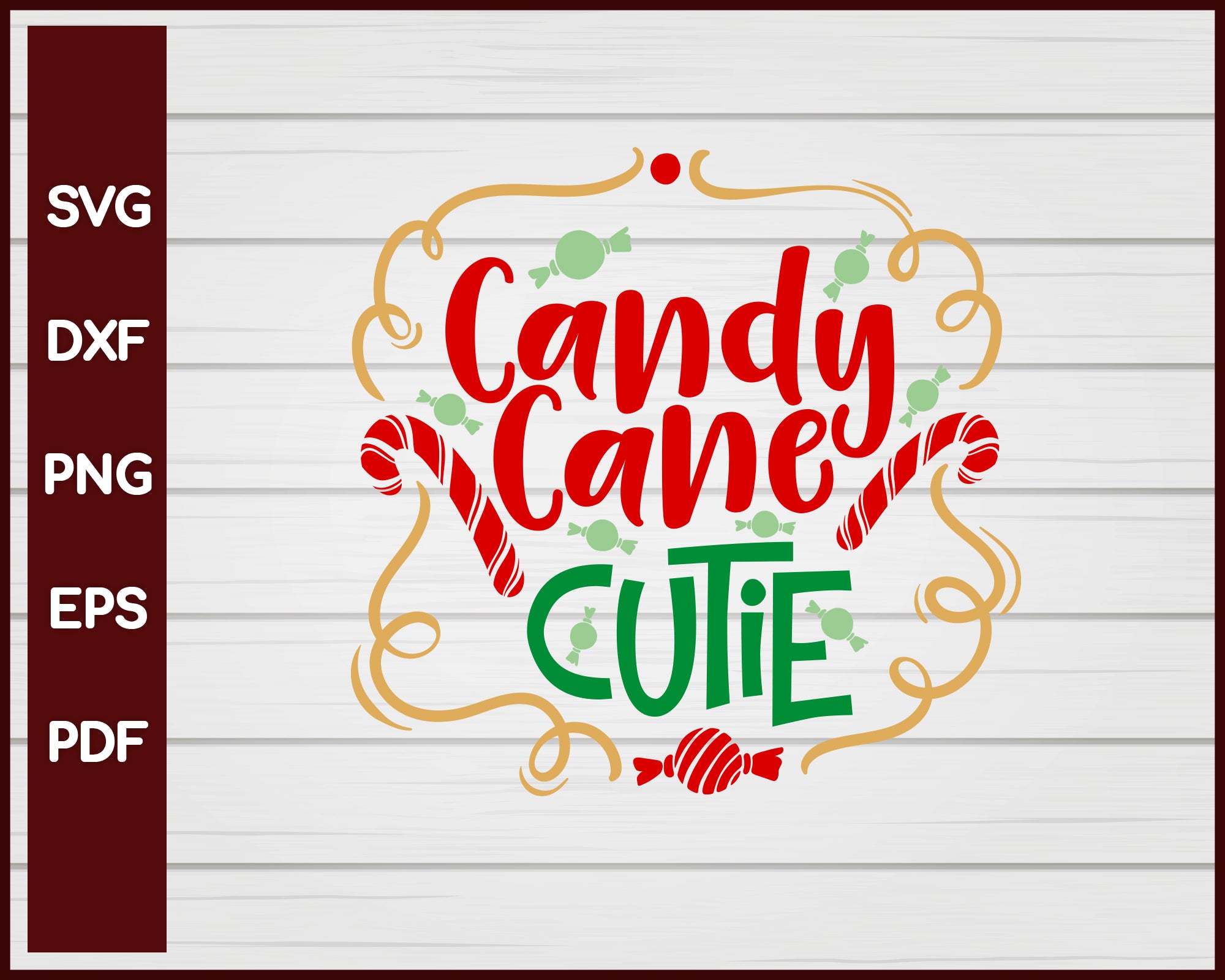 Download Candy Cane Cutie Christmas Svg Creativedesignmaker SVG, PNG, EPS, DXF File