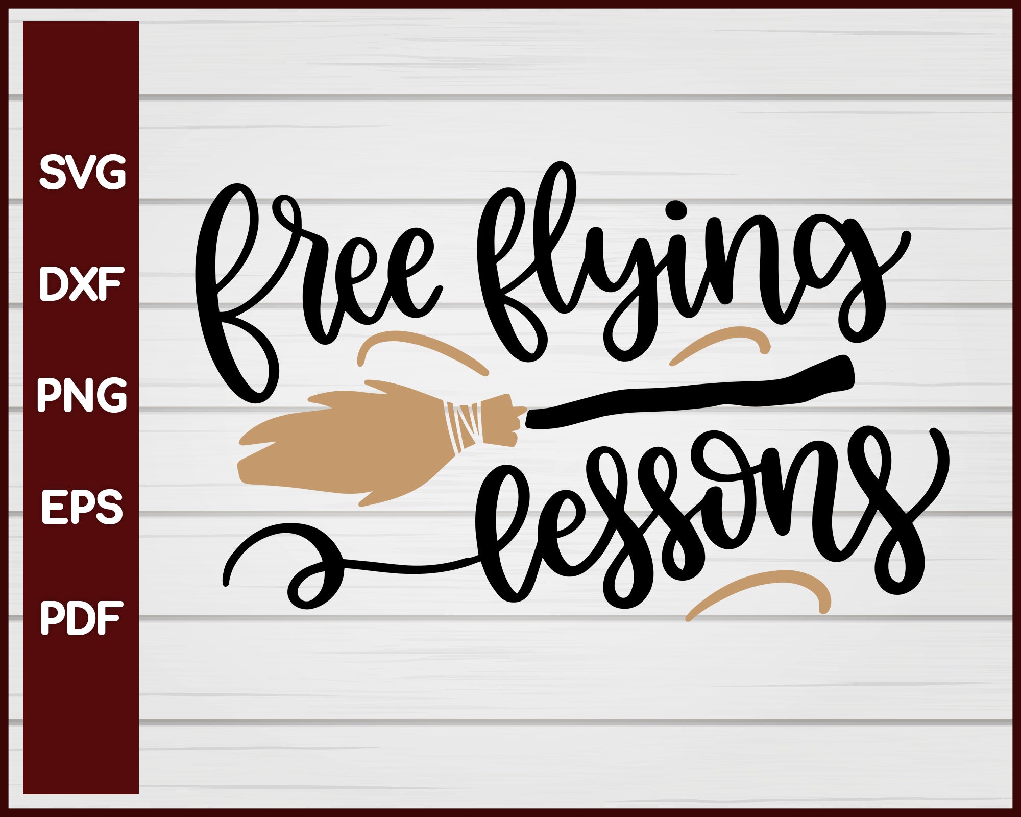 Free Flying Lessons Halloween T Shirt Design Svg Creativedesignmaker