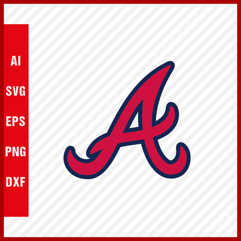 Atlanta Braves MLB Logo svg Cut Files Baseball Clipart