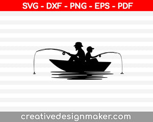 Free Free 189 Fisherman Fishing Boat Svg SVG PNG EPS DXF File