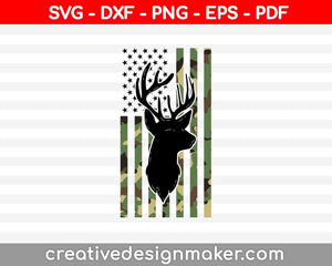 Download Camouflage American Flag Deer Hunting Svg Creativedesignmaker