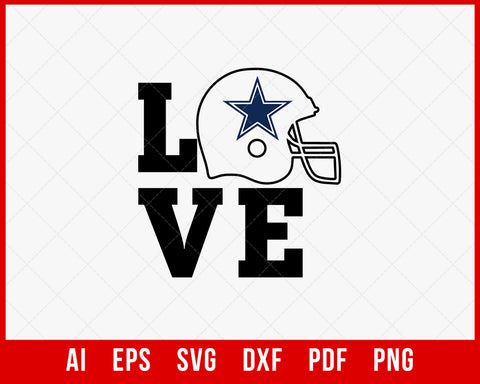 Dallas Cowboys for Life T-shirt Design SVG