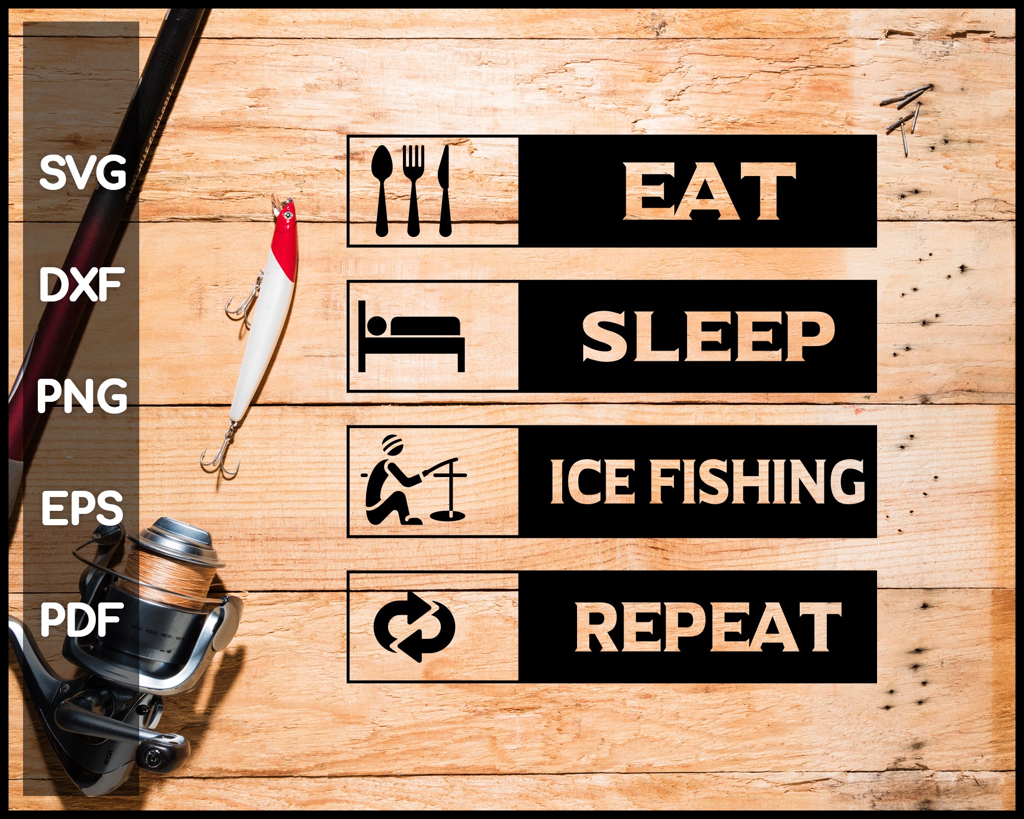 Free Free 148 Ice Fishing Svg SVG PNG EPS DXF File
