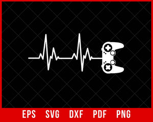 Gamer Heartbeat Video Game Shirt Games SVG | creative design maker ...